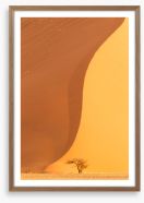 Dwarfed by the dune Framed Art Print 284363059