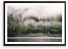 Fog from the forest Framed Art Print 284392289