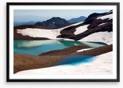 Glaciers Framed Art Print 284460324