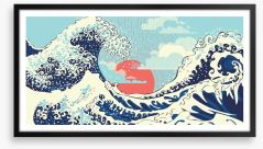 Those great waves Framed Art Print 284703471