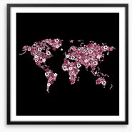 World in blossom Framed Art Print 285587940