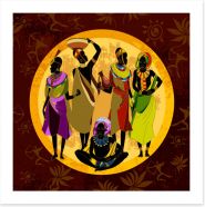African Art Art Print 285892514