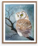 The night owl Framed Art Print 289470069