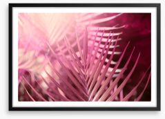 Palms in pink Framed Art Print 290951990