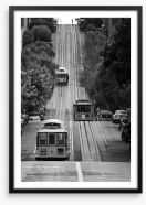 San Francisco street cars Framed Art Print 29227779