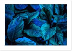 Leafy blues 2 Art Print 294567465