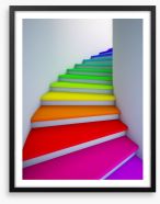 Rainbow stairs Framed Art Print 29461063