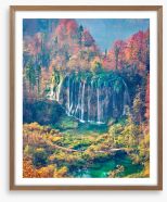 Across autumn Framed Art Print 294847213