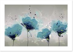 Blue flower bloom Art Print 294928424