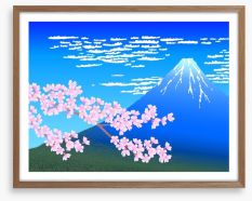 Blue mountain blossom Framed Art Print 29665271