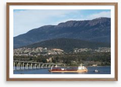 The Tasman Bridge in Hobart Framed Art Print 29726750