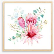 Protea petals I Framed Art Print 298046684