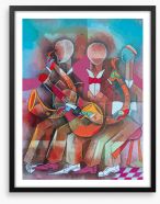 The jazz trio Framed Art Print 298967531