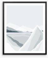 Snow idea II Framed Art Print 300742898