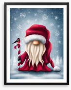 Secret Santa Framed Art Print 301958969