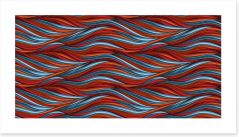 Russet waves Art Print 30811665