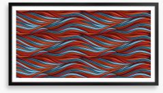 Russet waves Framed Art Print 30811665