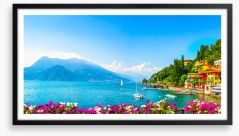 Summer at Lake Como Framed Art Print 308325832