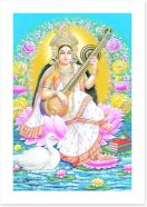 Saraswati maa Art Print 3109668