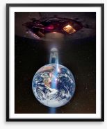 Farewell earth Framed Art Print 311215124