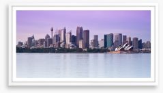 Sydney harbour skyline at twilight Framed Art Print 31173599