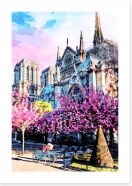 Notre Dame sunlight Art Print 317974329