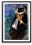 The smoking man Framed Art Print 31863775