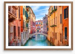 Colours of the canal Framed Art Print 320332890