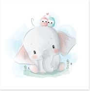 Elephants Art Print 321983622