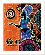 African Art Art Print 322167678