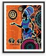 African Art Framed Art Print 322167678