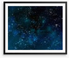 Nothing but stars Framed Art Print 33159882