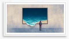 Ocean escape Framed Art Print 333911097