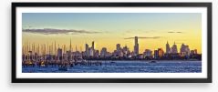 Melbourne panorama Framed Art Print 34039667