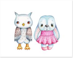 Owls Art Print 340650775