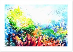 Colourful coral Art Print 34295940