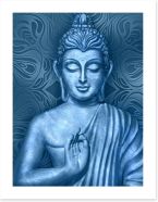 Buddha in blue Art Print 343874174