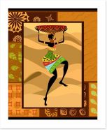 Dance of the tribal basket Art Print 34844903