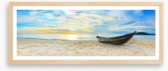 Wooden boat on the beach