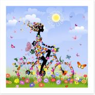 Butterfly bicycle Art Print 35287221