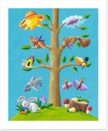 Life on the happy tree Art Print 35398993