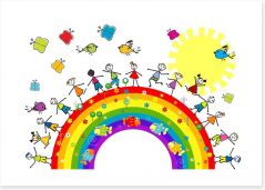 Rainbows Art Print 35830589