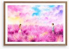 Love in the lavender Framed Art Print 358828095