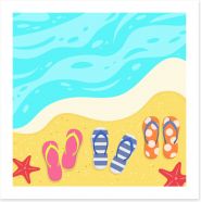 Beach House Art Print 358830977