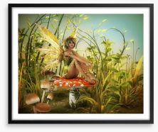 Maid of the mushrooms Framed Art Print 36046558