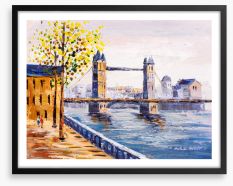 Across from Tower Bridge Framed Art Print 362922532