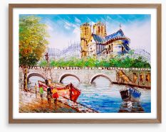Across from Notre Dame Framed Art Print 367805595