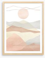 Desert sun Framed Art Print 368243921