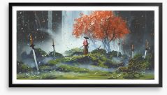 Garden of swords Framed Art Print 372326307