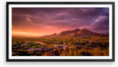 Scottsdale sunset Framed Art Print 373397323